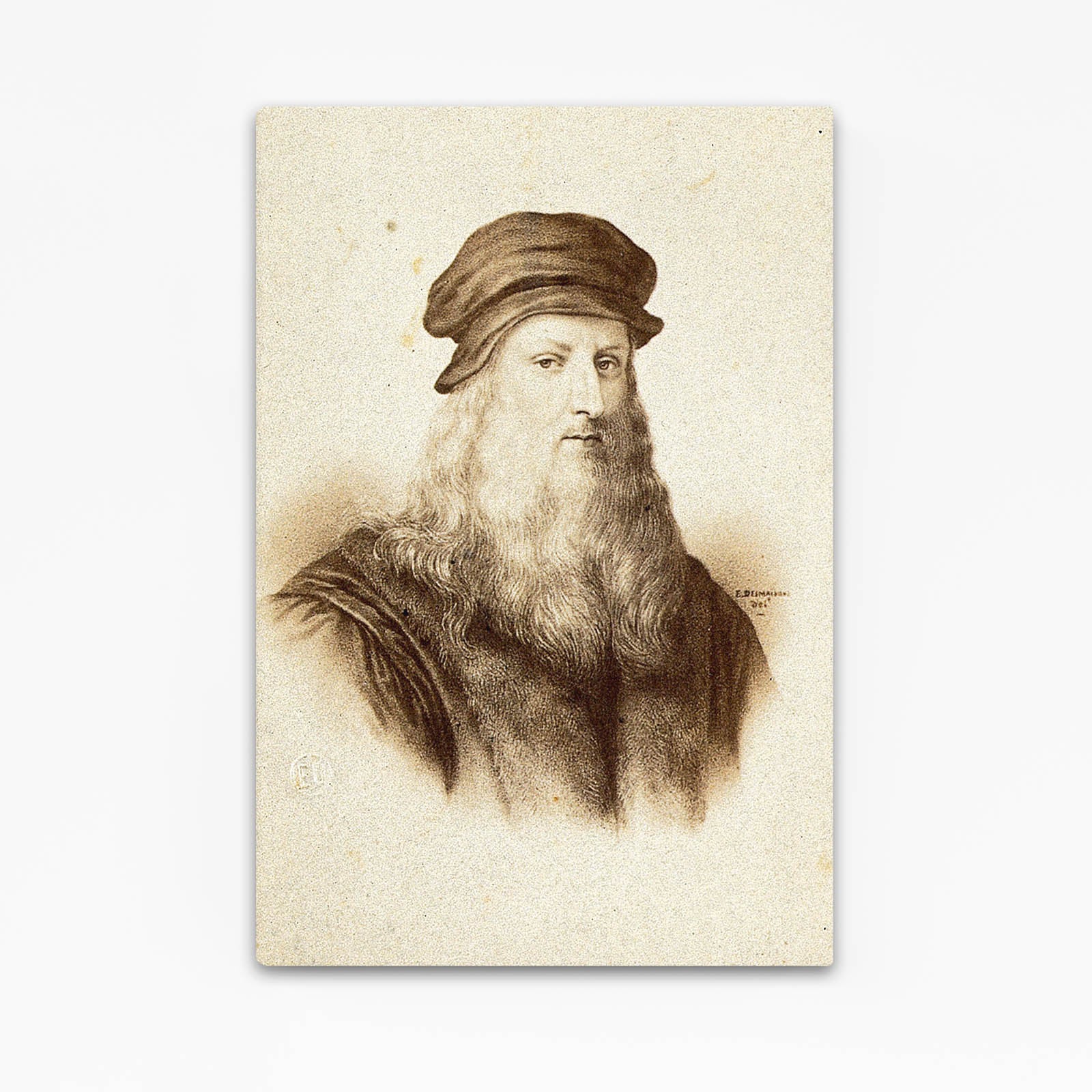 Bearded Self Portrait Da Vinci Canvas – bearded self portrait da vinci canvas print