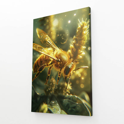 Bee And Flower Art