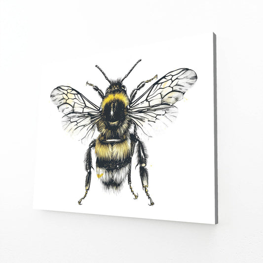 Bee Ink Drawing Art