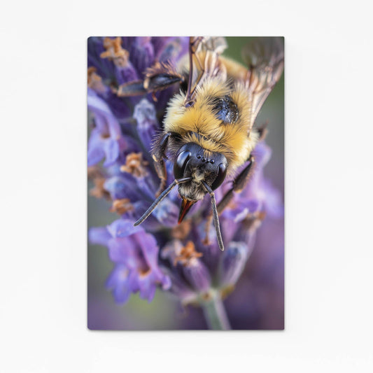 Bee On Lavender Art