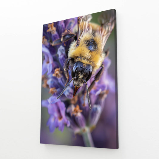 Bee On Lavender Art