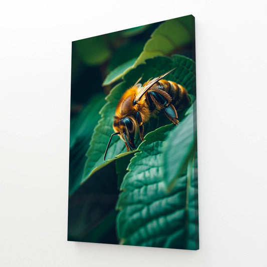 Bee On Leaf Art