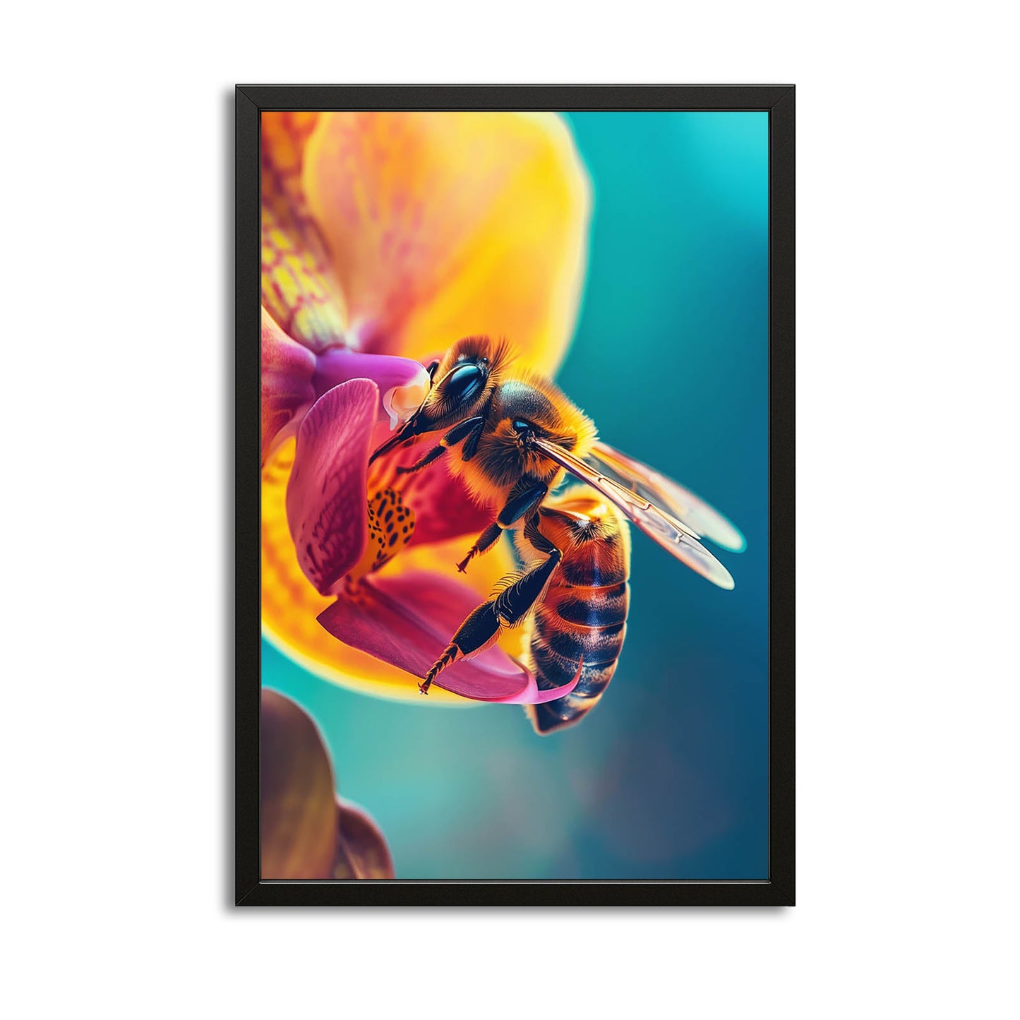 Bee On Orchid Art