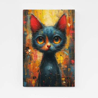 Big Eyes Cat Wall Art