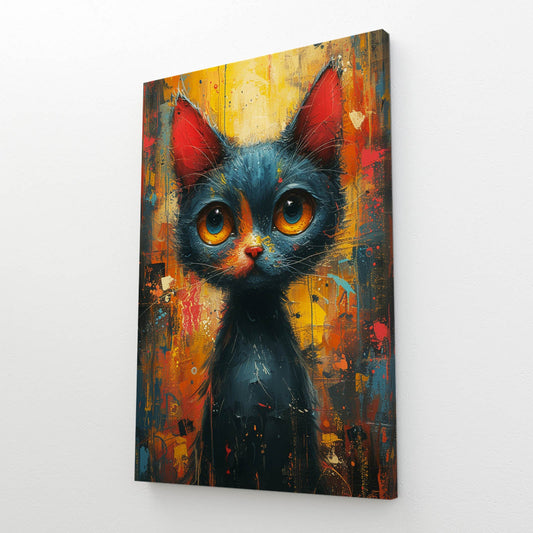 Big Eyes Cat Wall Art