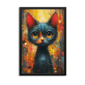 Big Eyes Cat Wall Art
