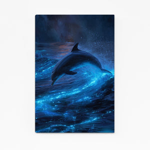 Bioluminescent Night Dolphin Art