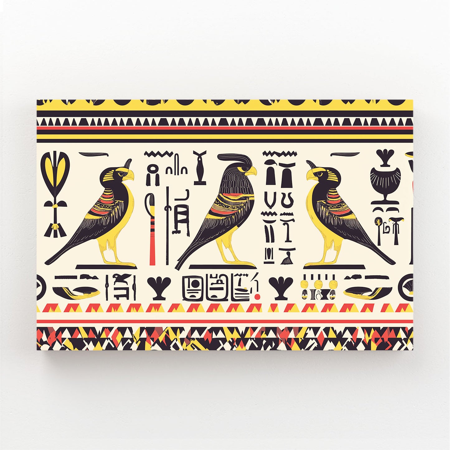 Bird Hieroglyph Pattern Egyptian Canvas – bird hieroglyph pattern egyptian canvas print