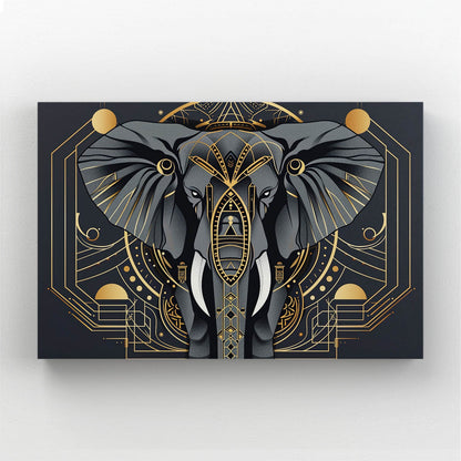 Black And Gold Elephant Wall Art