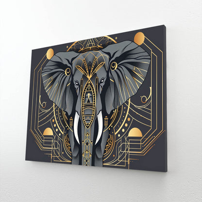 Black And Gold Elephant Wall Art