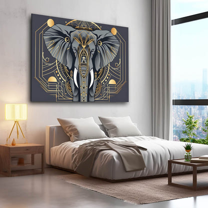 Black And Gold Elephant Wall Art