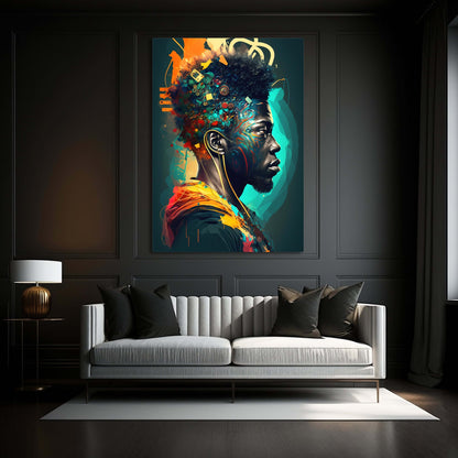 Black and White African Wall Art