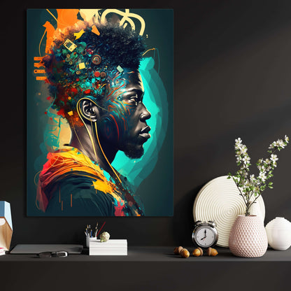 Black and White African Wall Art