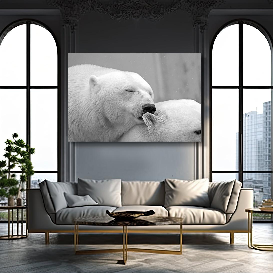 Black And White Bear Art