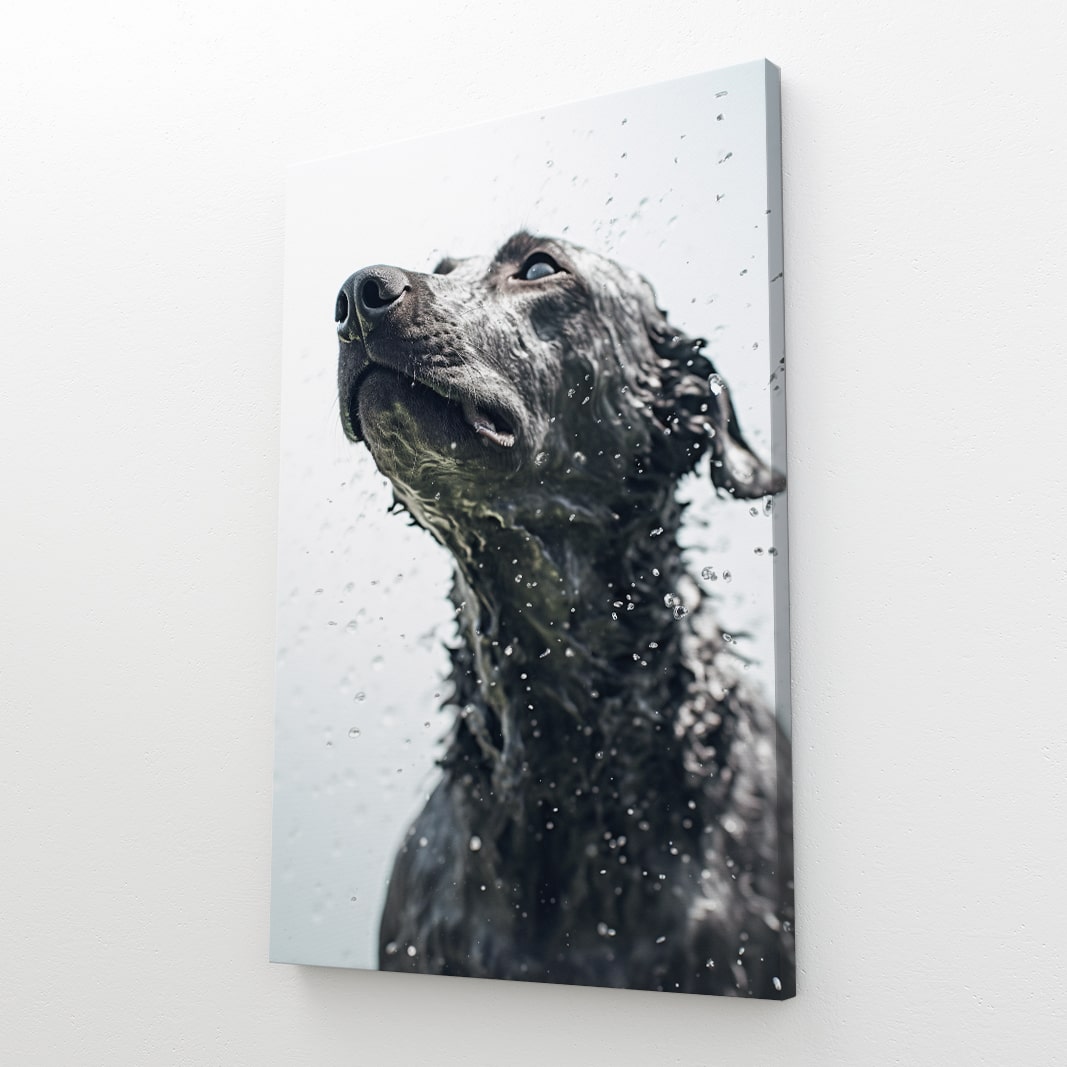 Black And White Dog Art Work