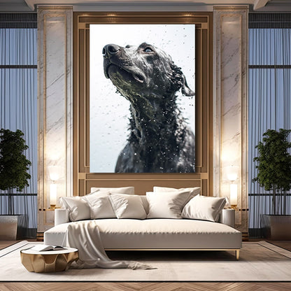 Black And White Dog Art Work