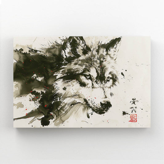 Black And White Wolf Art