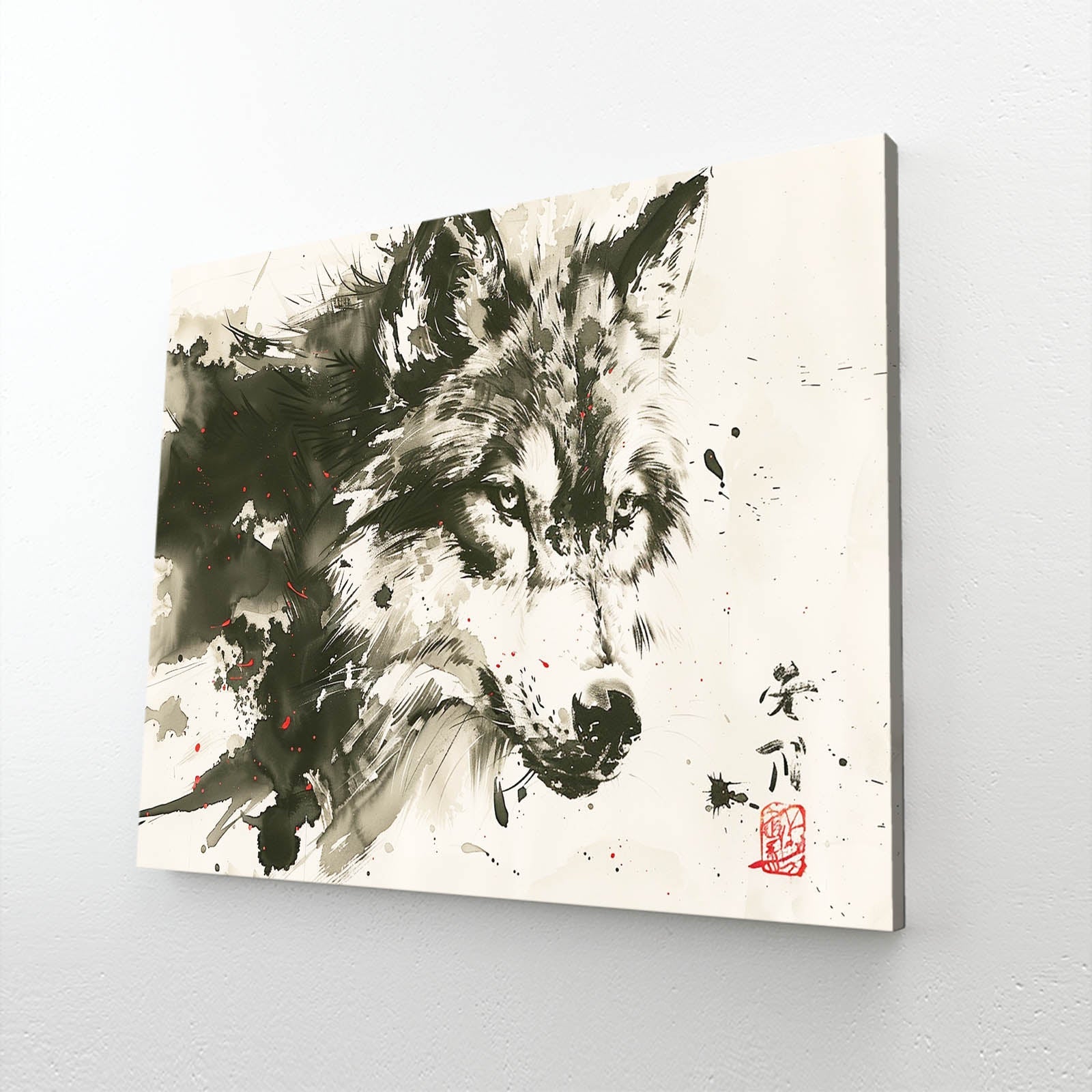 Black And White Wolf Art