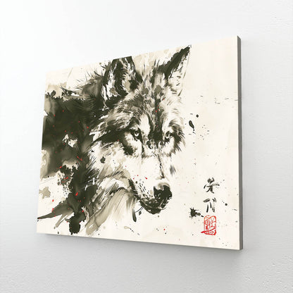 Black And White Wolf Art