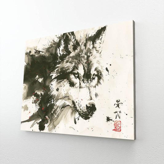 Black And White Wolf Art