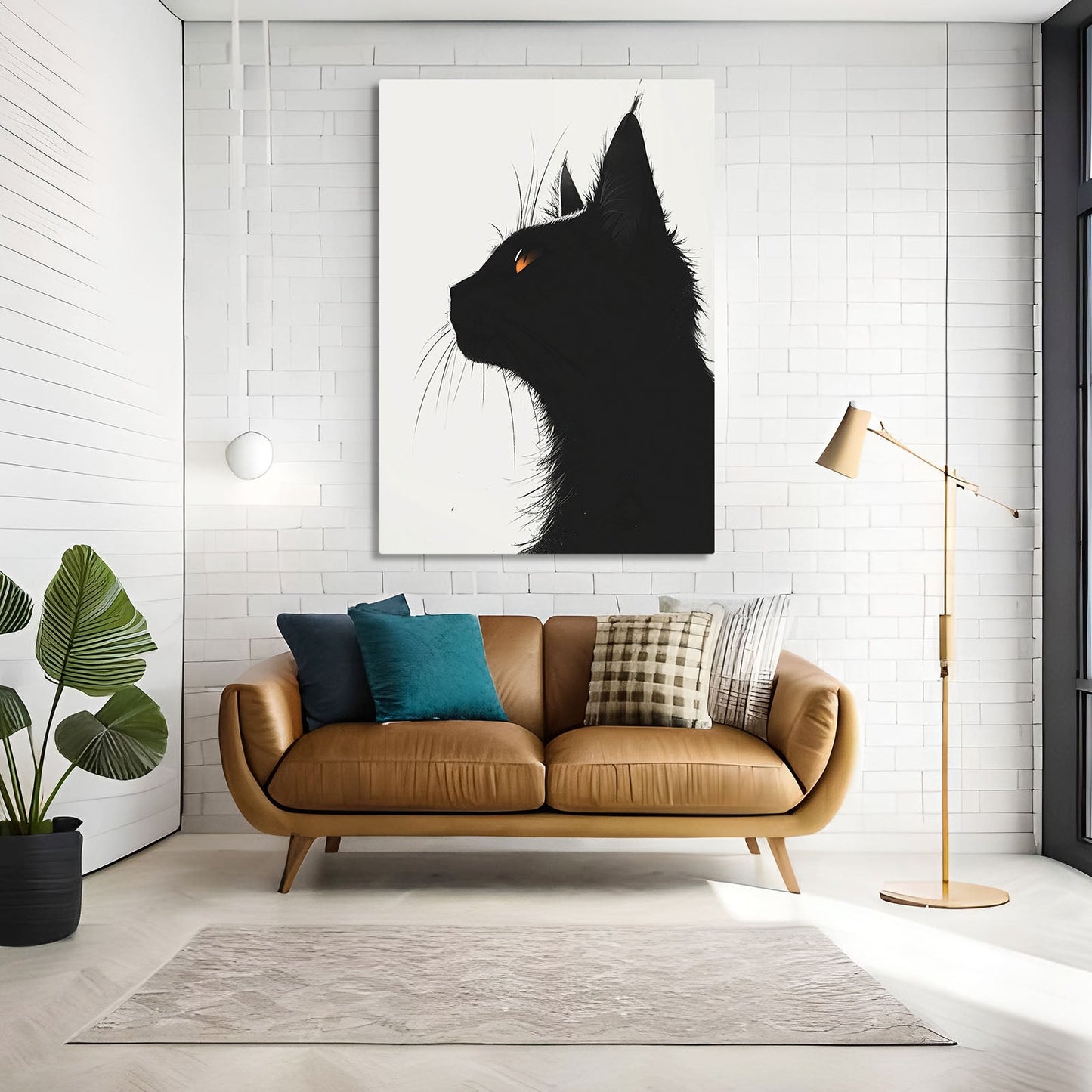 Black Cat Wall Art Decor