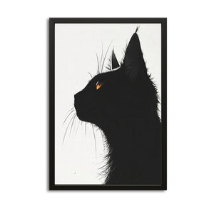 Black Cat Wall Art Decor
