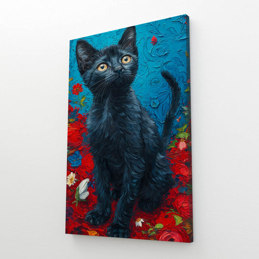 Black Cat Wall Art Prints