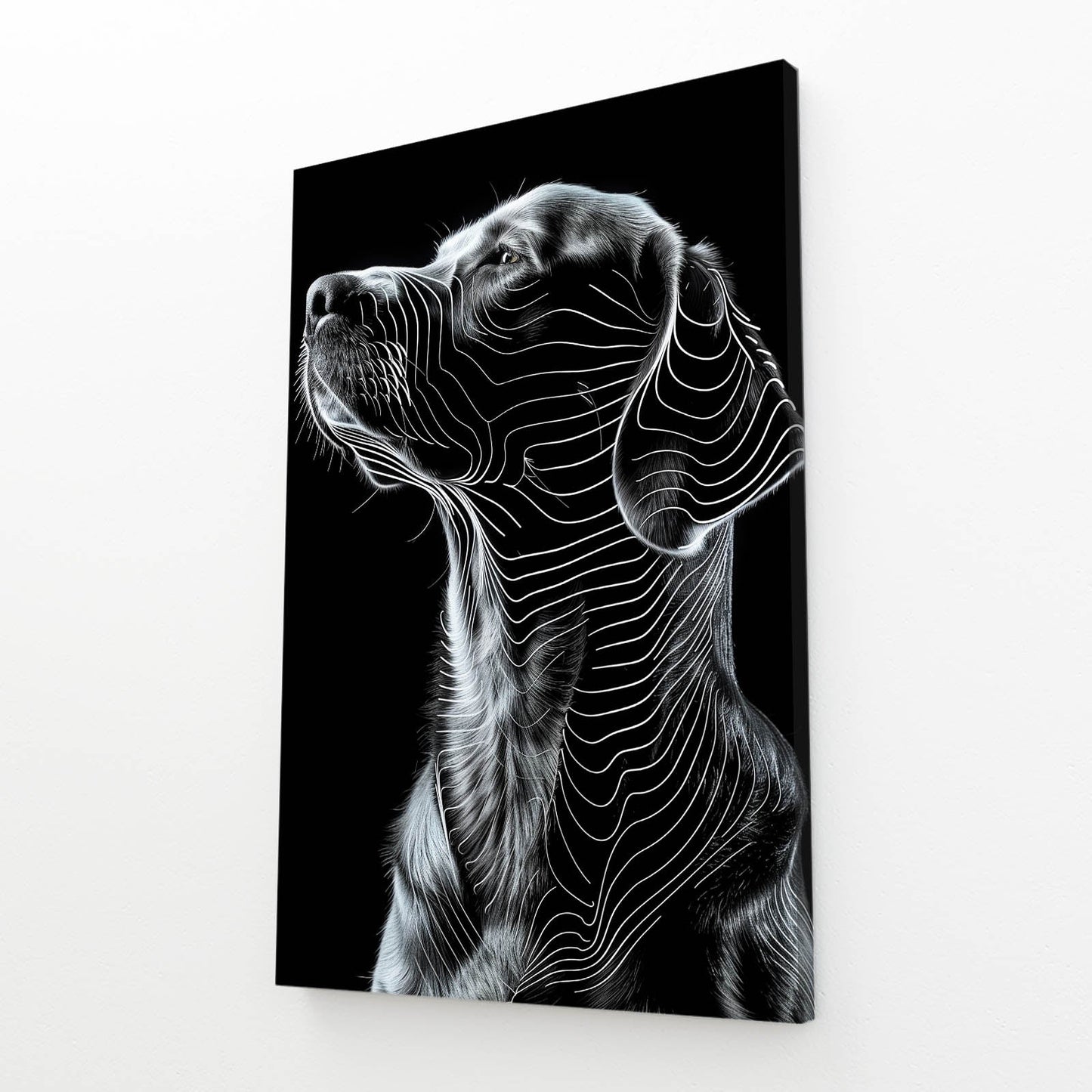 Black Dog Wall Art