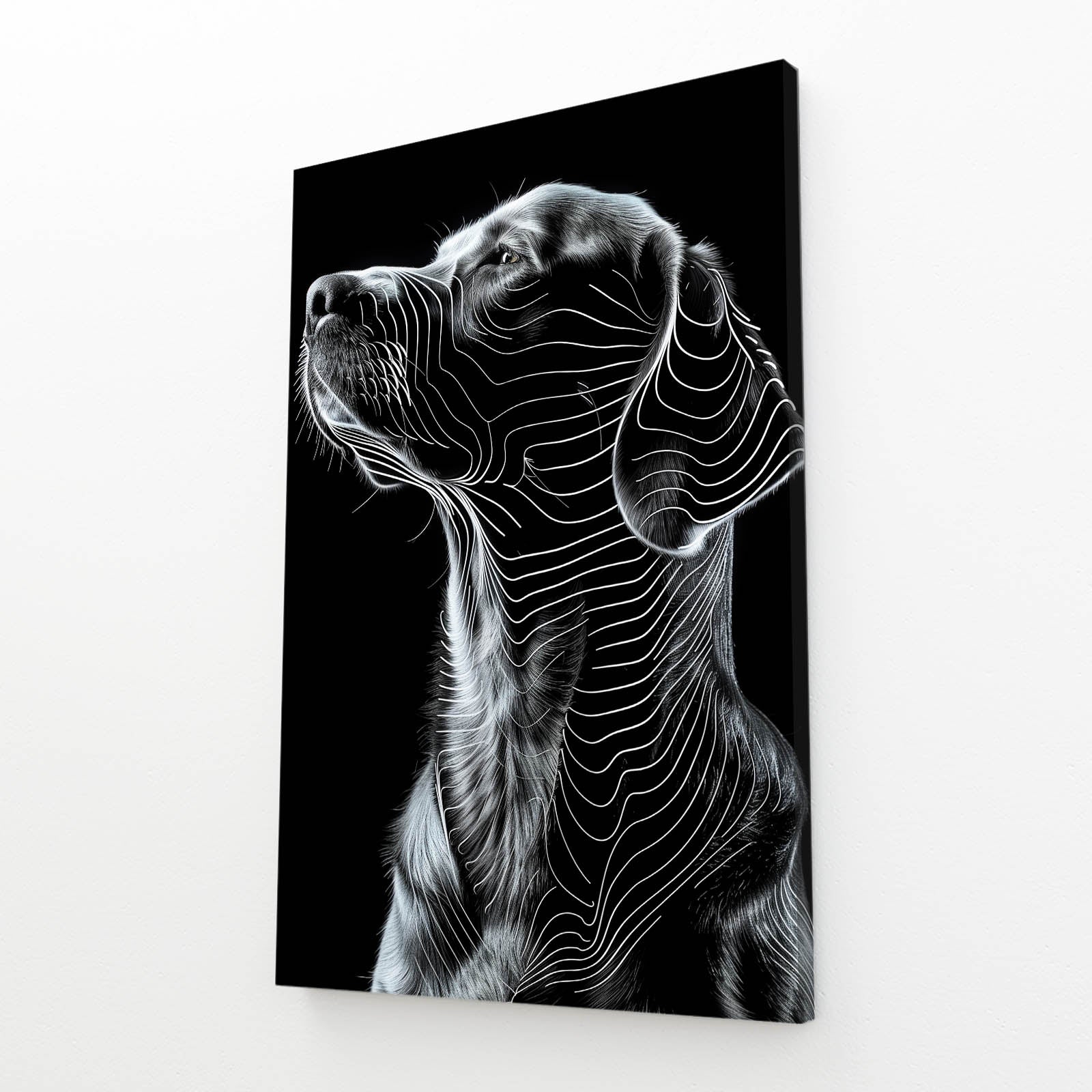 Black Dog Wall Art