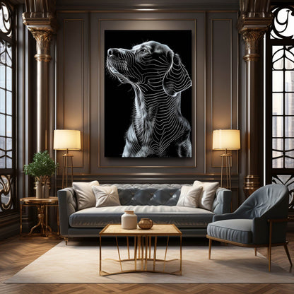 Black Dog Wall Art