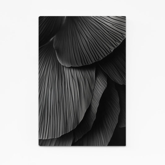 Black Fan Ripple Abstract Canvas Art – black fan ripple abstract canvas print