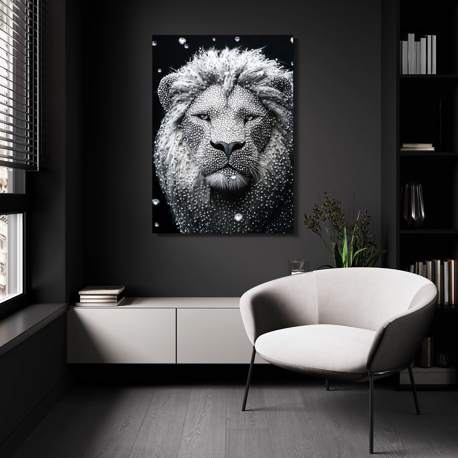Black Lion Canvas