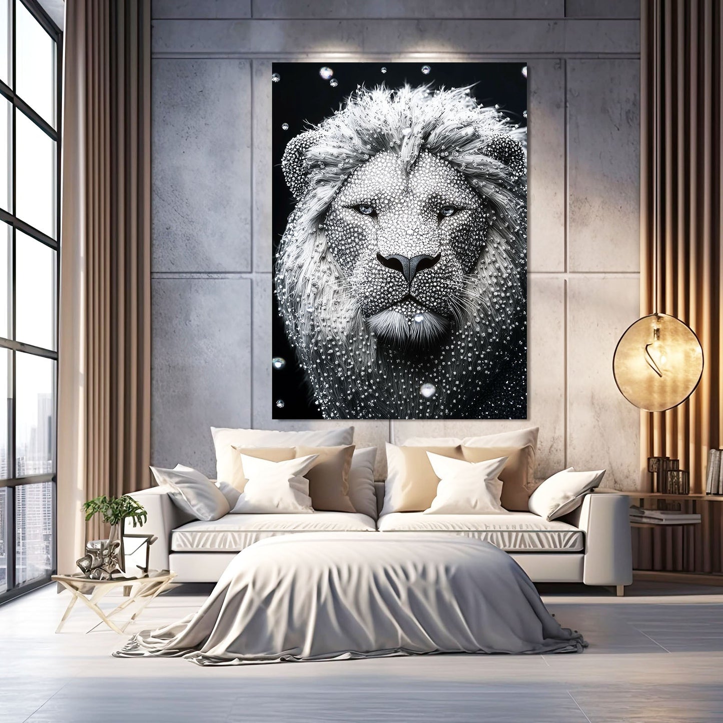 Black Lion Canvas
