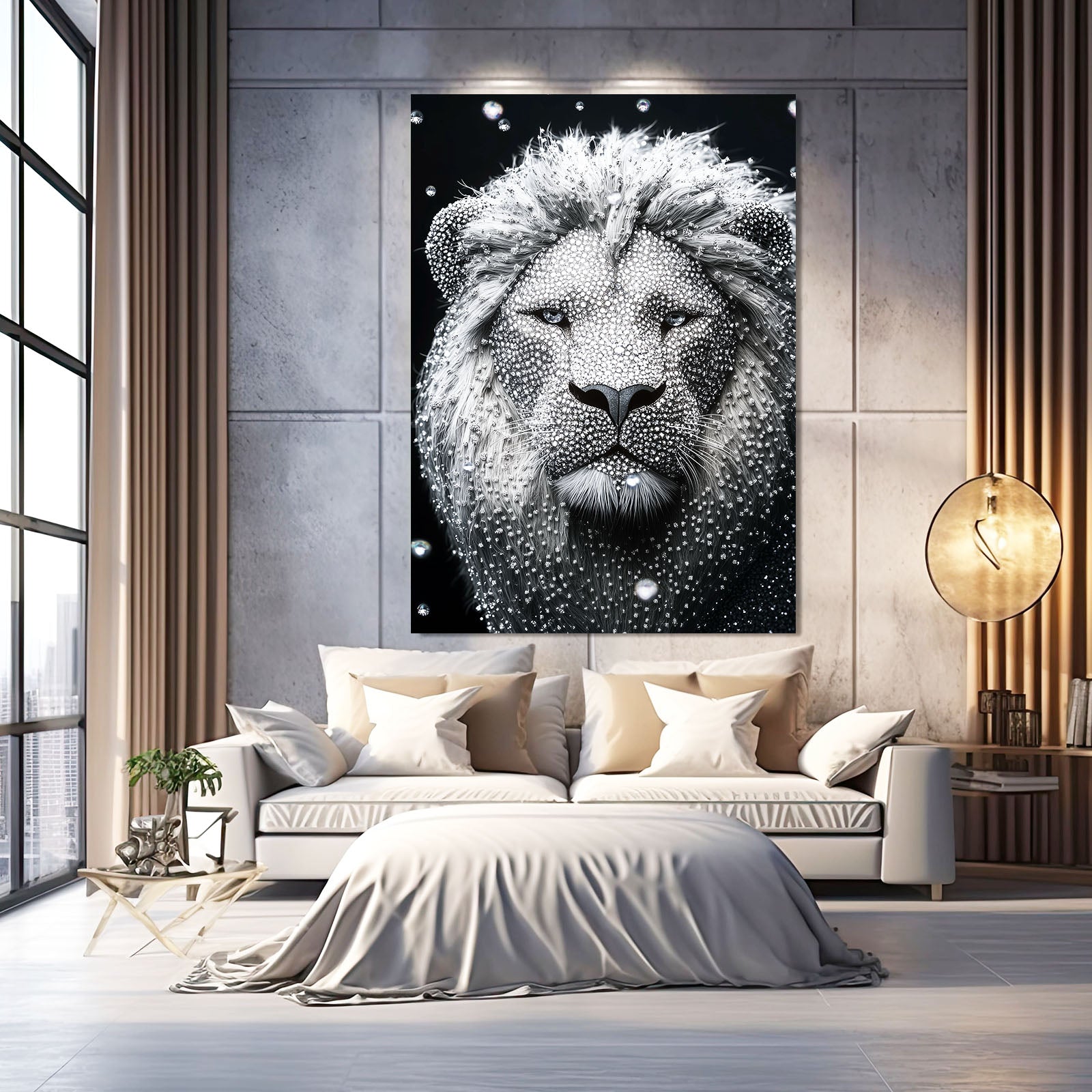 Black Lion Canvas