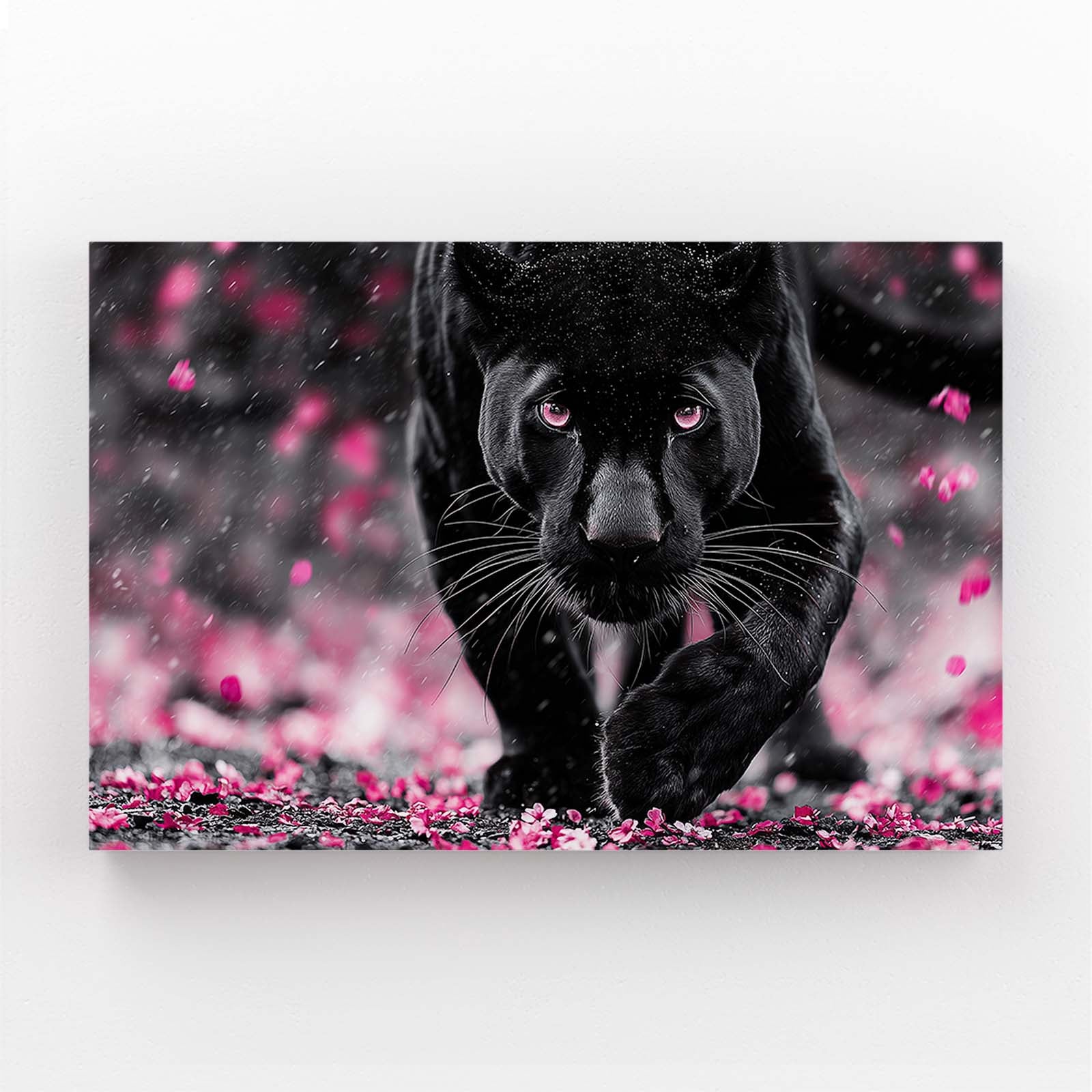 Black Panther Cherry Blossom Canvas Art – black panther cherry blossom canvas print