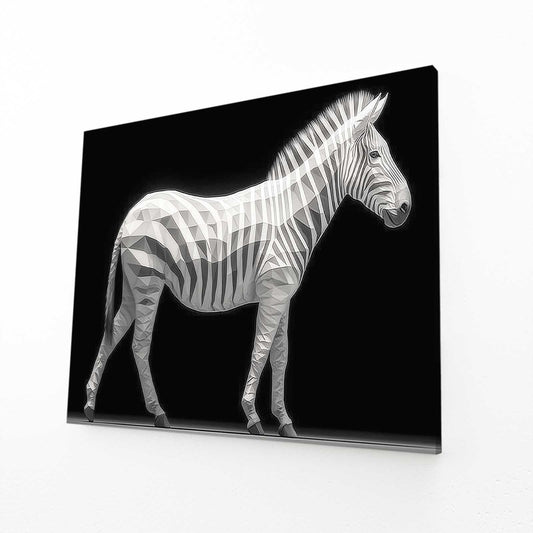 Black White Zebra Wall Art – black white canvas print