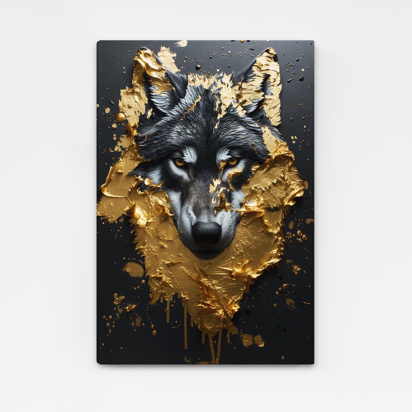 Black Wolf Wall Art
