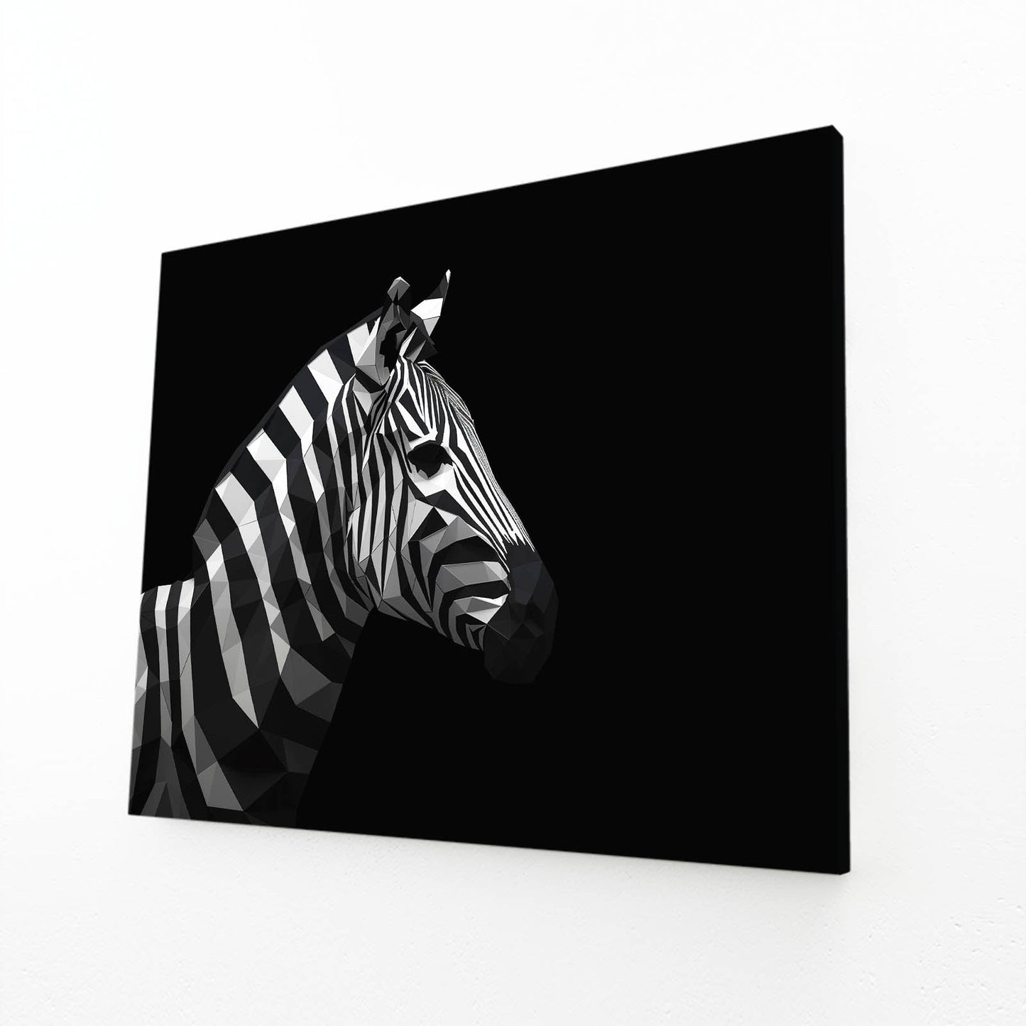 Black Zebra Canvas – black canvas print