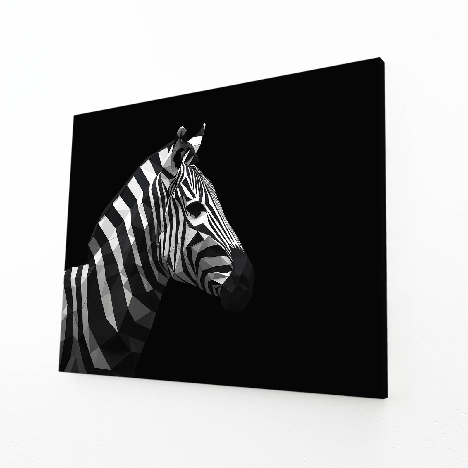 Black Zebra Canvas – black canvas print