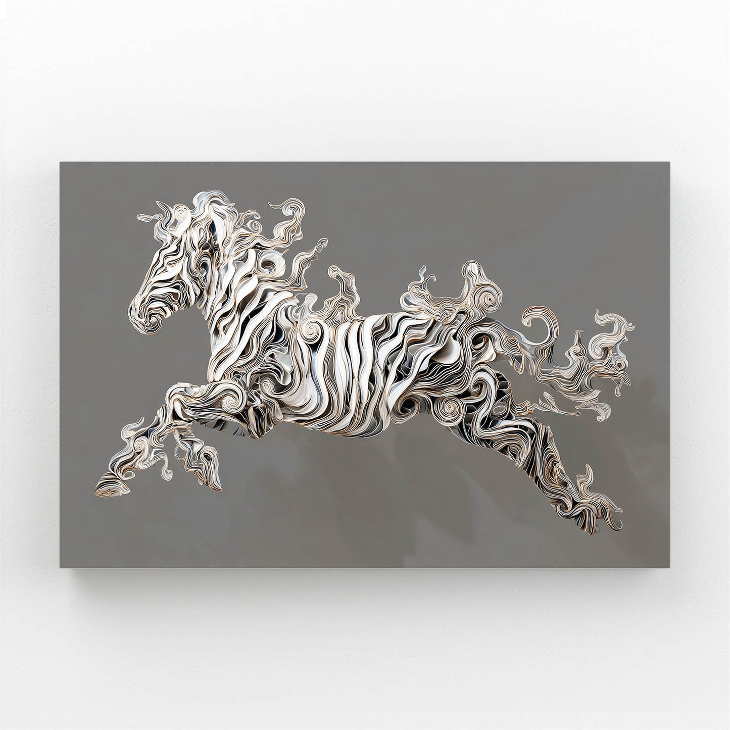 Black Zebra Prints – black canvas print
