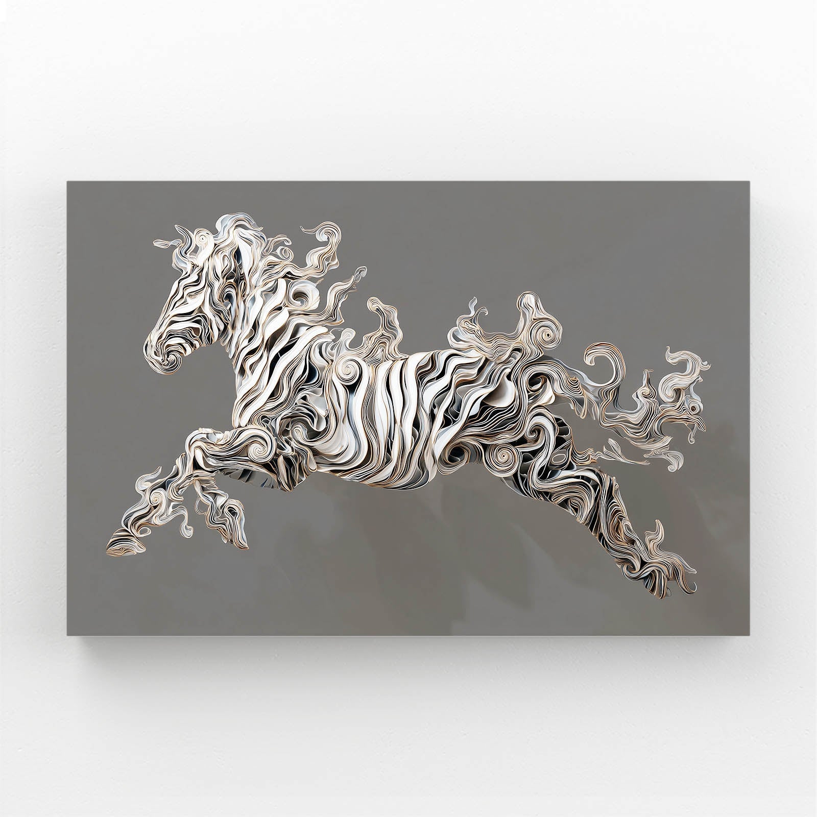 Black Zebra Prints – black canvas print