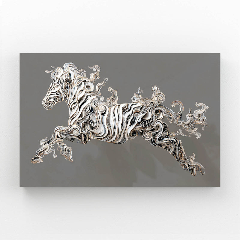Black Zebra Prints – black canvas print