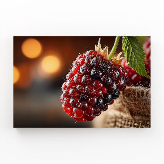 Blackberry Bokeh Macro Fruit Canvas Art – blackberry bokeh macro fruit canvas print