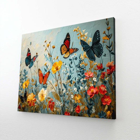 Blooming Meadow Butterfly Wall Art