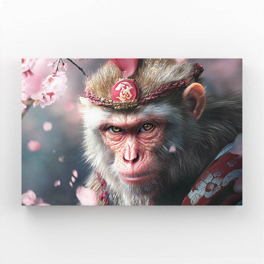 Blossom Crown Monkey Canvas Art – blossom crown monkey canvas print