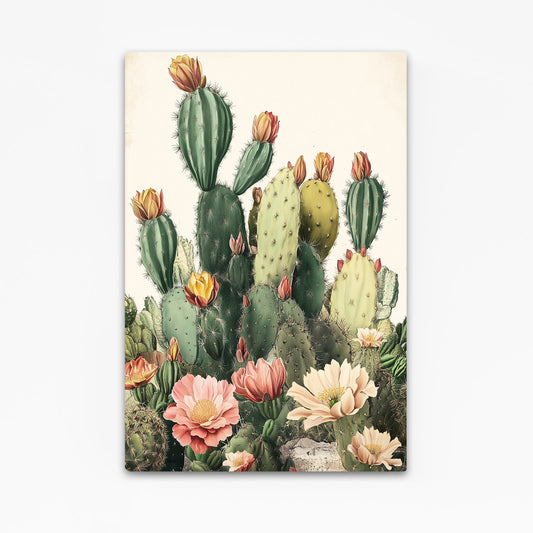 Blossom Prickly Pear Cactus Canvas – blossom prickly pear cactus canvas print