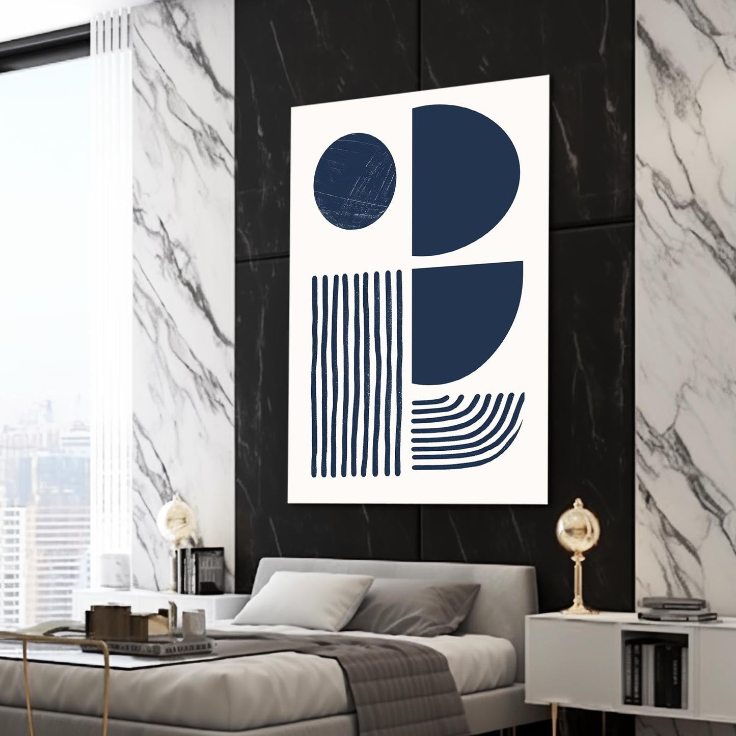 Blue Boho Wall Artwork