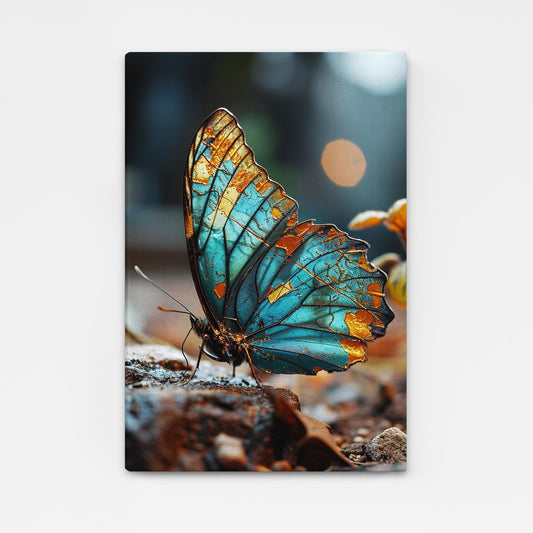 Blue Butterfly Canvas Art