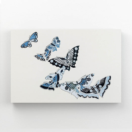 Blue Butterfly Canvas Wall Art