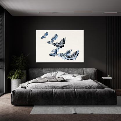 Blue Butterfly Canvas Wall Art